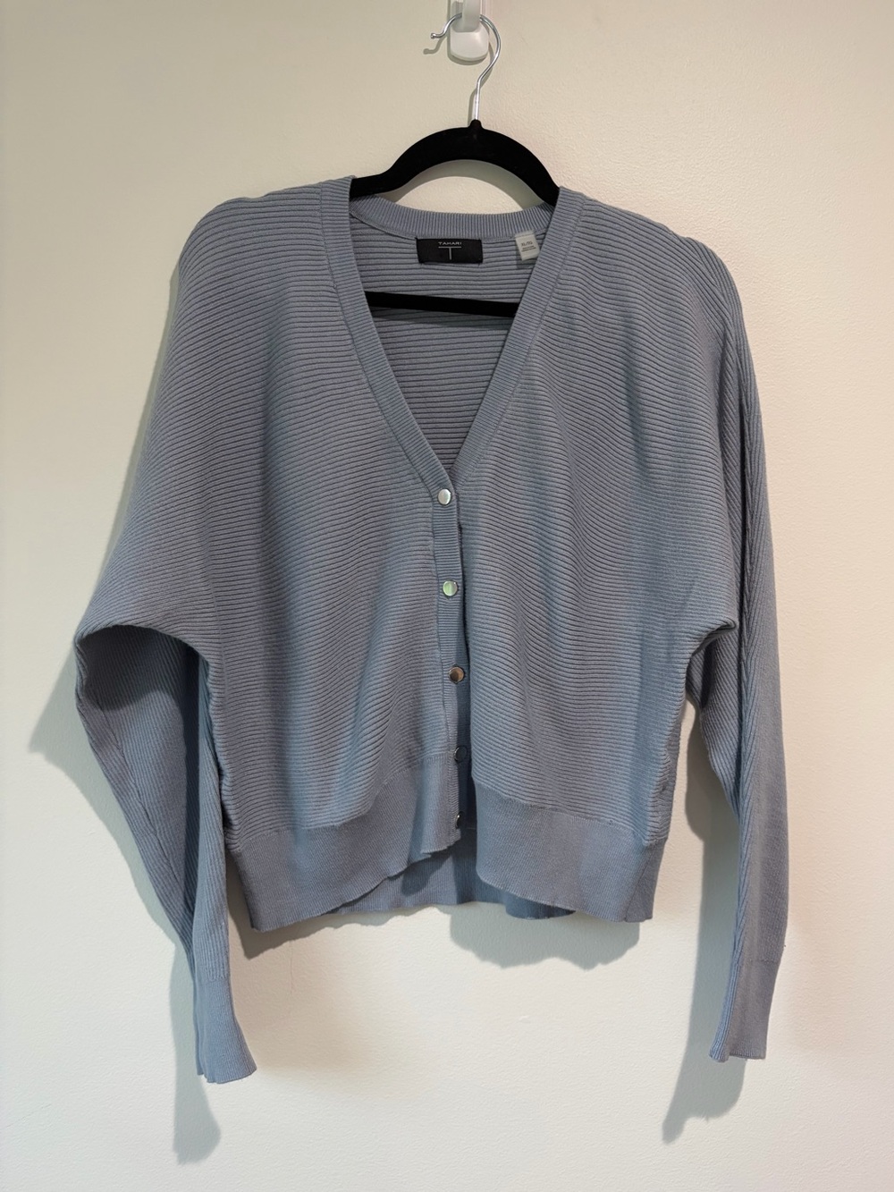 Tahari Ribbed Cardigan Sweater